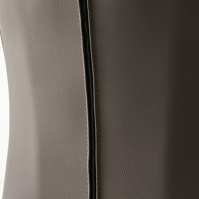 Minimalist Style Leather Dining Side Chair Wingback Armless Dining Chair