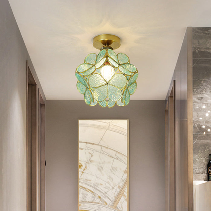 Modern Ceiling Light Creative Glass Flush Mount Light for Living Room