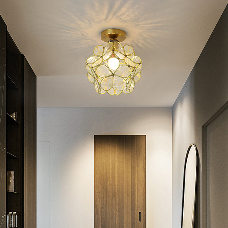 Modern Ceiling Light Creative Glass Flush Mount Light for Living Room