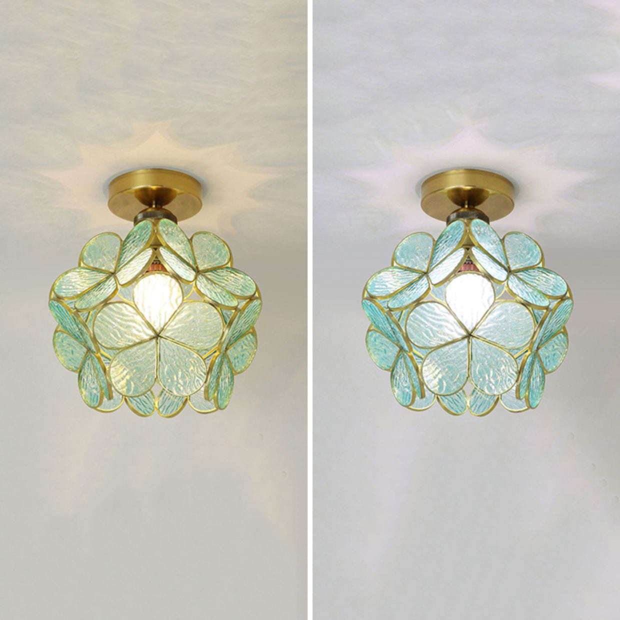 Modern Ceiling Light Creative Glass Flush Mount Light for Living Room