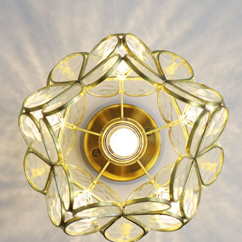 Modern Ceiling Light Creative Glass Flush Mount Light for Living Room