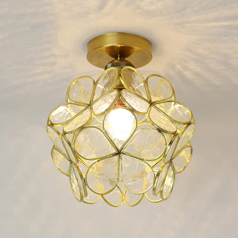 Modern Ceiling Light Creative Glass Flush Mount Light for Living Room