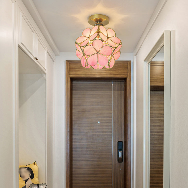 Modern Ceiling Light Creative Glass Flush Mount Light for Living Room