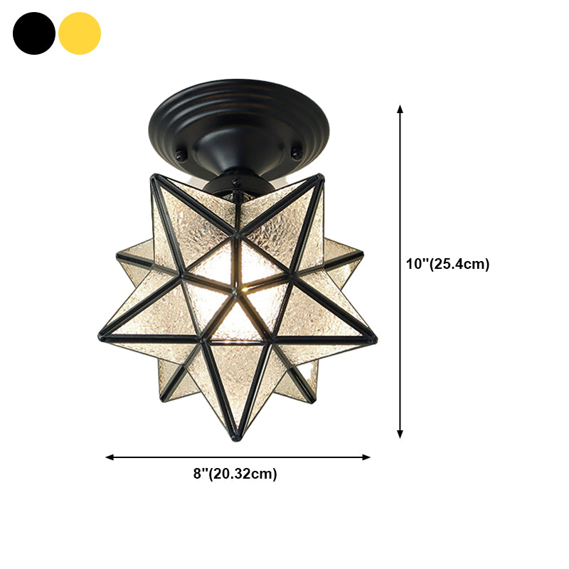 Modern Ceiling Light Creative Glass Flush Mount Light for Living Room