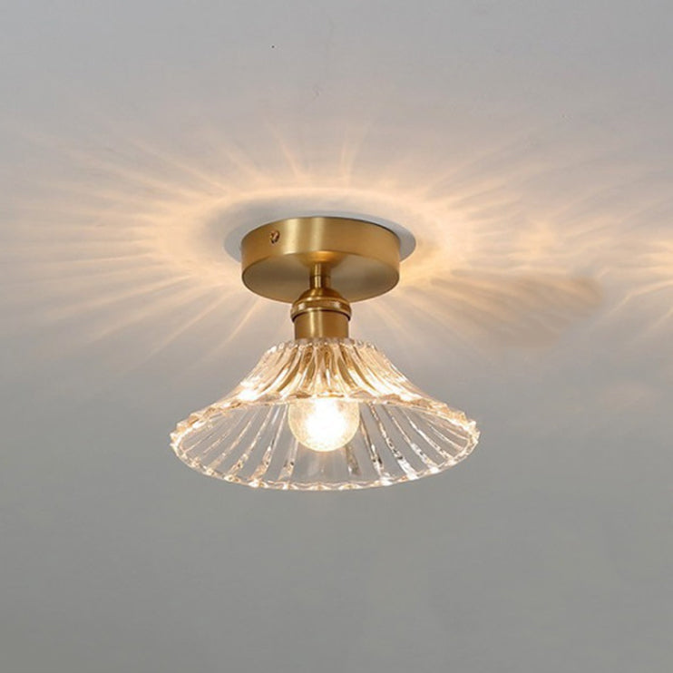 Creative Ceiling Light Modern Glass Flush Mount Light for Living Room