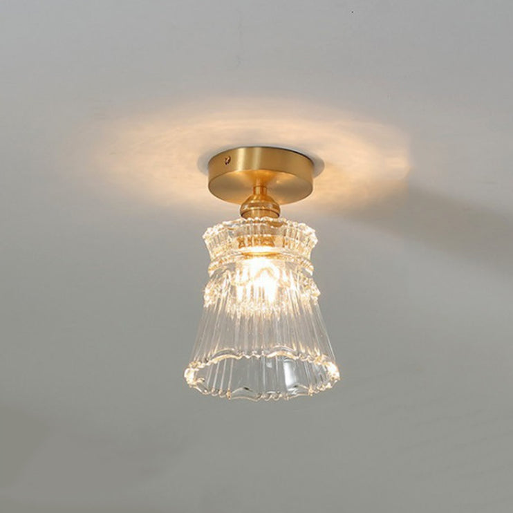 Creative Ceiling Light Modern Glass Flush Mount Light for Living Room