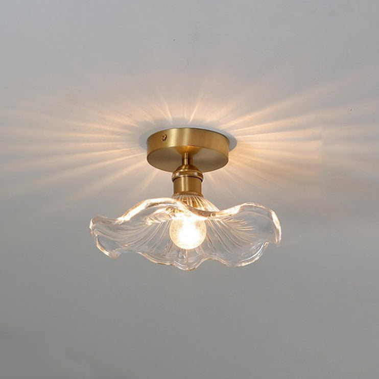 Creative Ceiling Light Modern Glass Flush Mount Light for Living Room