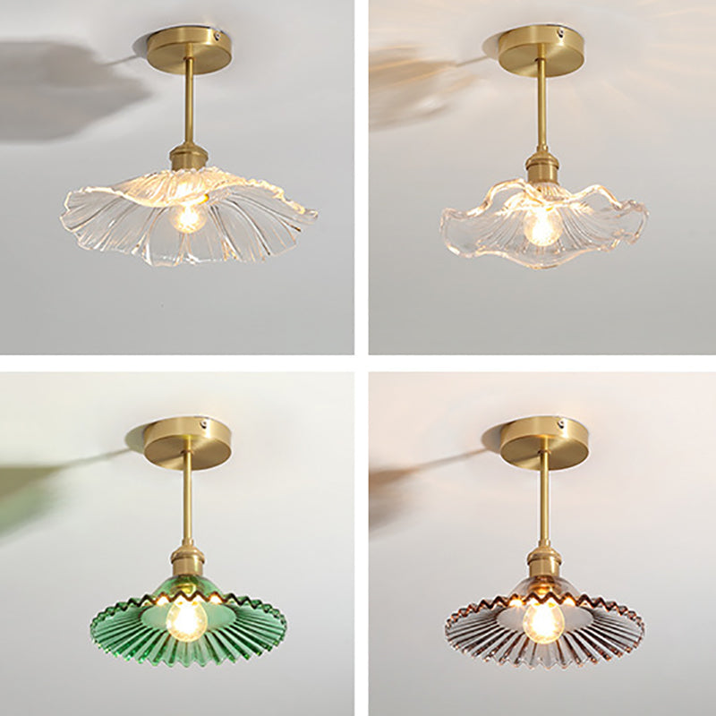 Creative Ceiling Light Modern Glass Flush Mount Light for Living Room