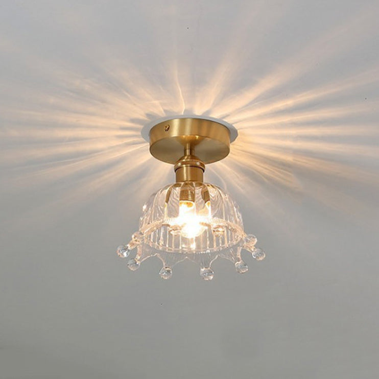 Creative Ceiling Light Modern Glass Flush Mount Light for Living Room