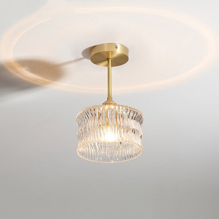 Creative Ceiling Light Modern Glass Flush Mount Light for Living Room