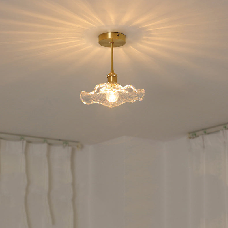 Creative Ceiling Light Modern Glass Flush Mount Light for Living Room