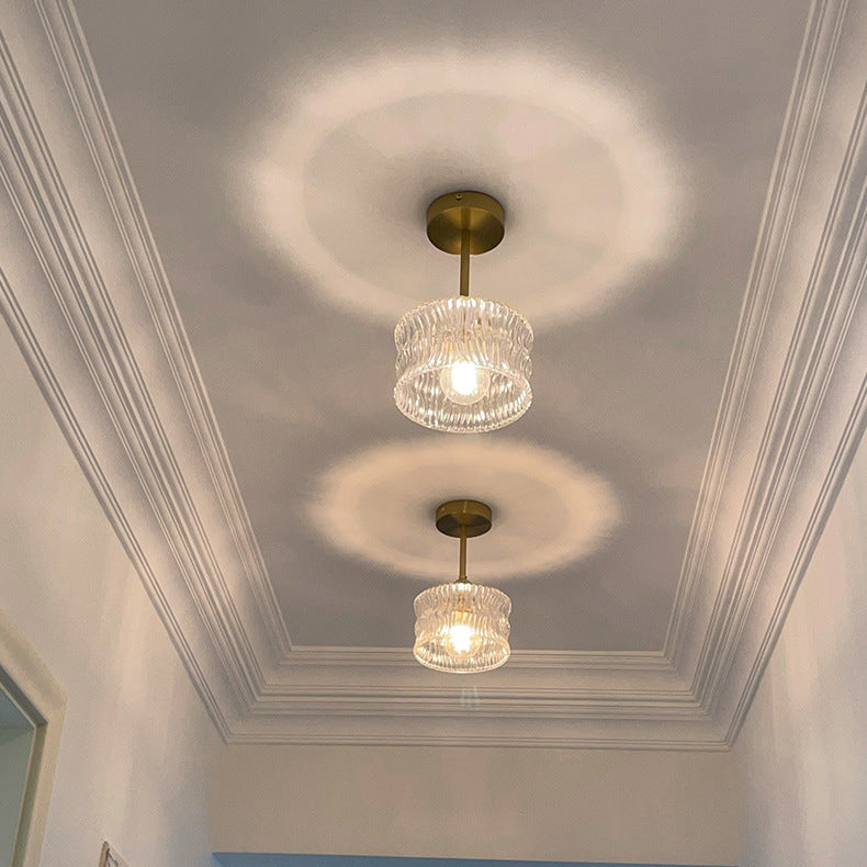 Creative Ceiling Light Modern Glass Flush Mount Light for Living Room