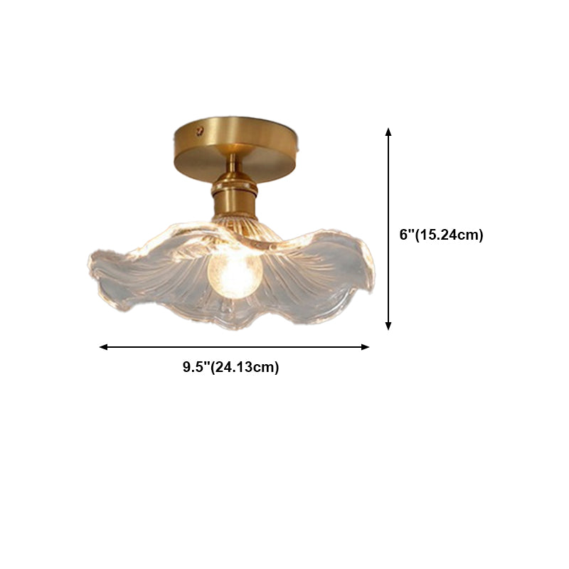 Creative Ceiling Light Modern Glass Flush Mount Light for Living Room
