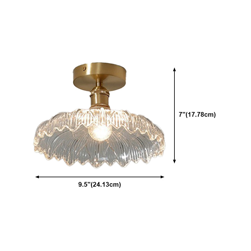 Creative Ceiling Light Modern Glass Flush Mount Light for Living Room