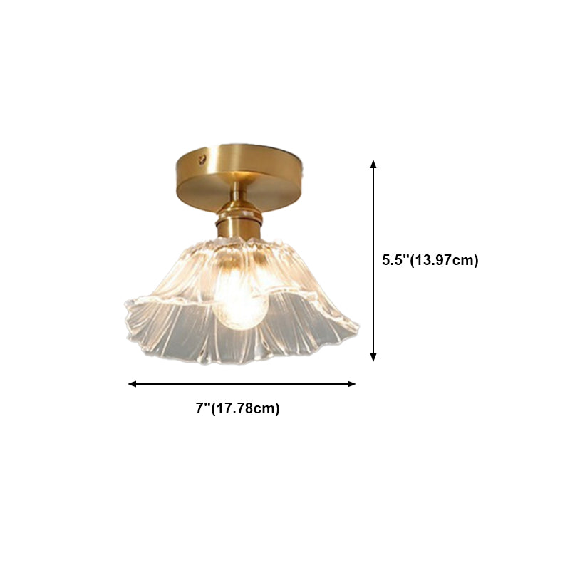 Creative Ceiling Light Modern Glass Flush Mount Light for Living Room