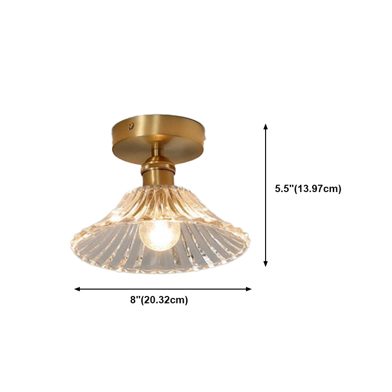 Creative Ceiling Light Modern Glass Flush Mount Light for Living Room