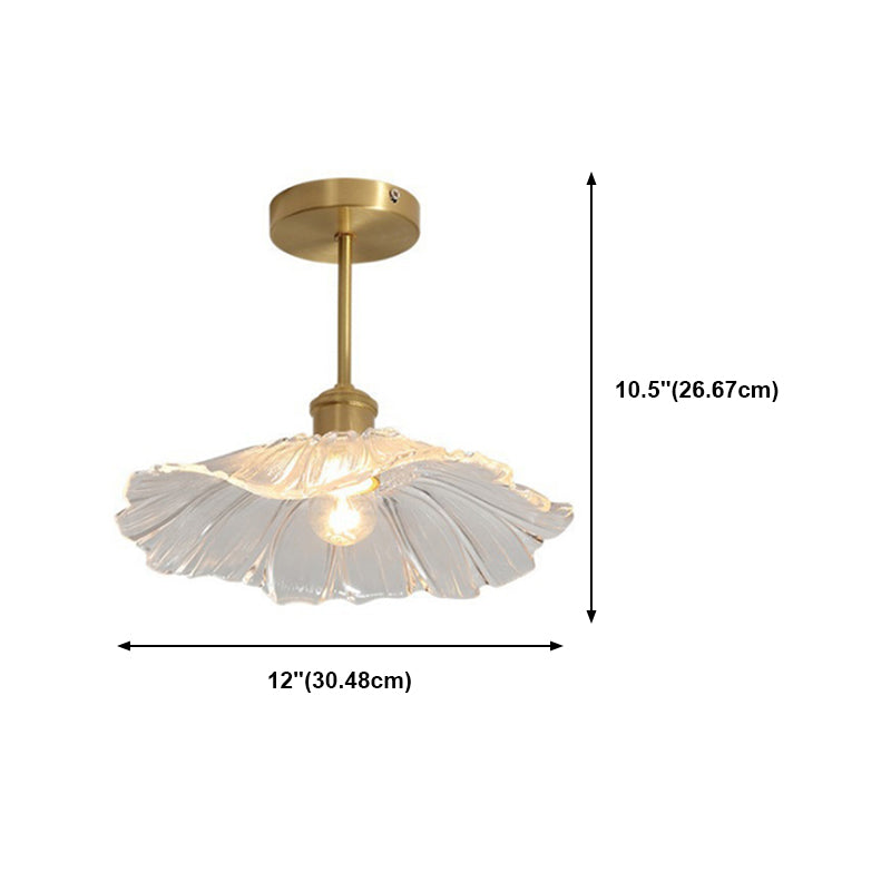 Creative Ceiling Light Modern Glass Flush Mount Light for Living Room
