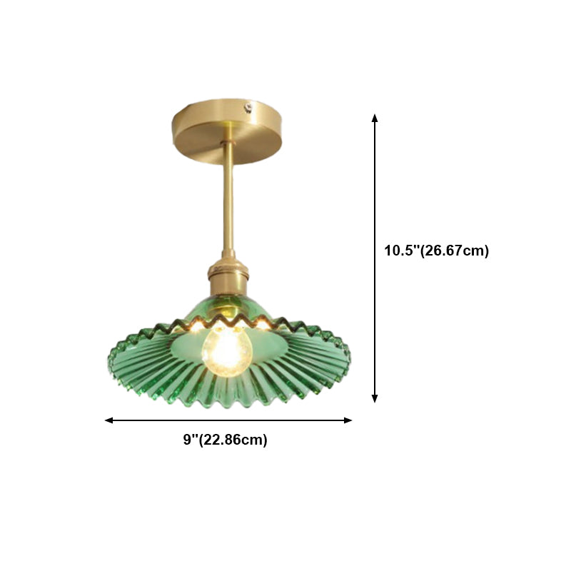 Creative Ceiling Light Modern Glass Flush Mount Light for Living Room