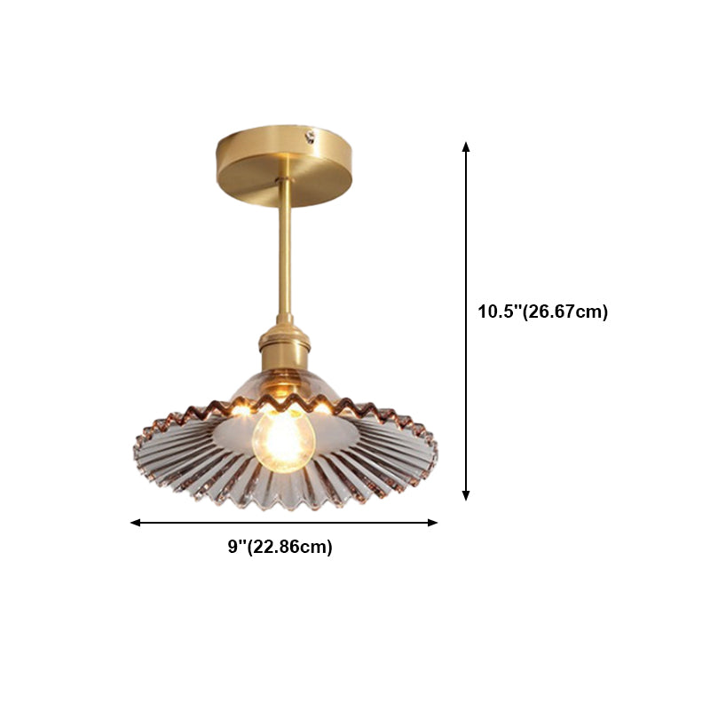 Creative Ceiling Light Modern Glass Flush Mount Light for Living Room