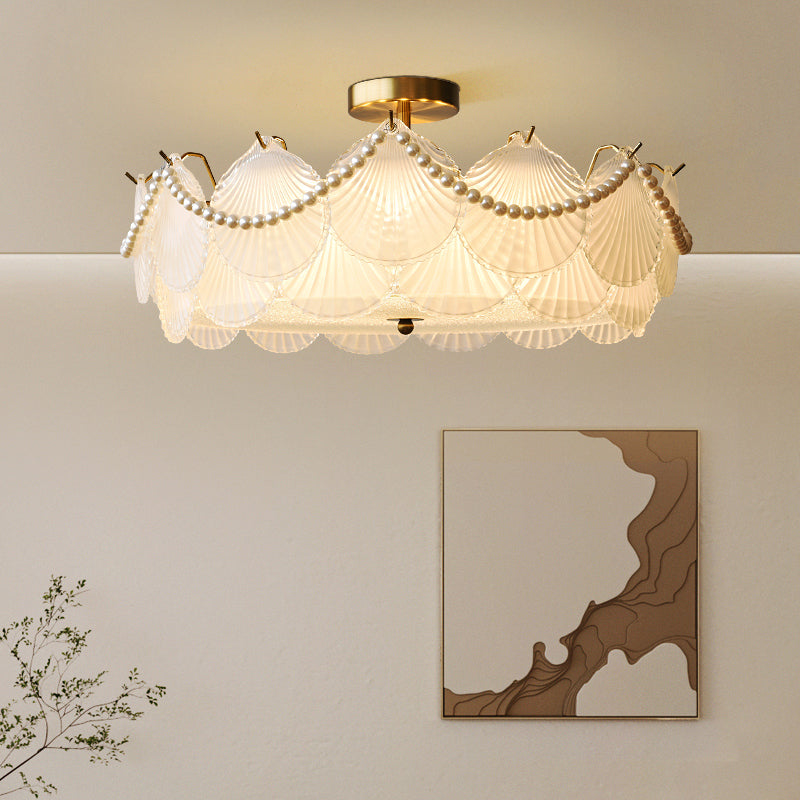 Glass Shade Flush Mount Ceiling Light Modern Flush Mount Ceiling Fixture
