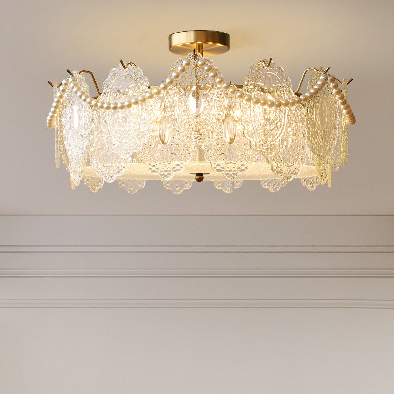 Glass Shade Flush Mount Ceiling Light Modern Flush Mount Ceiling Fixture