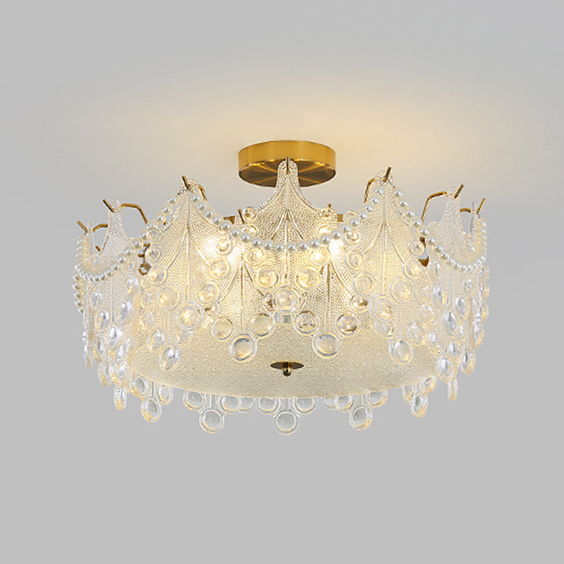 Glass Shade Flush Mount Ceiling Light Modern Flush Mount Ceiling Fixture