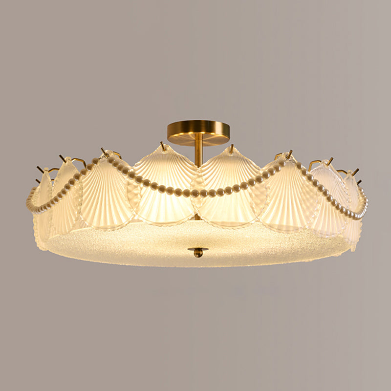 Glass Shade Flush Mount Ceiling Light Modern Flush Mount Ceiling Fixture