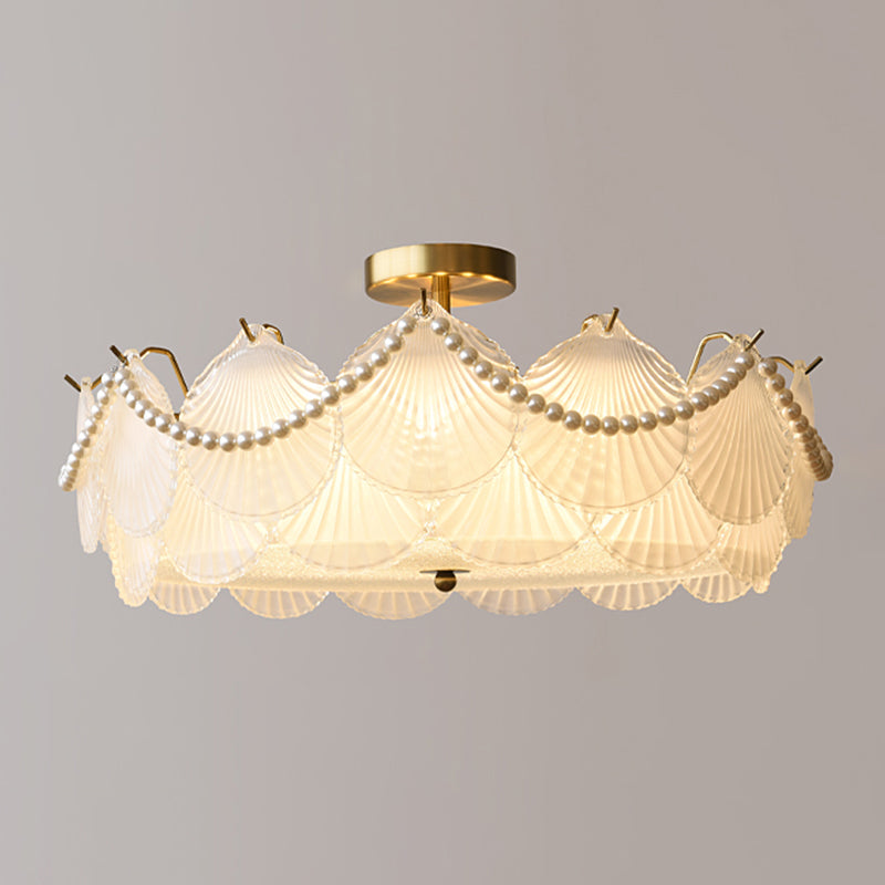 Glass Shade Flush Mount Ceiling Light Modern Flush Mount Ceiling Fixture