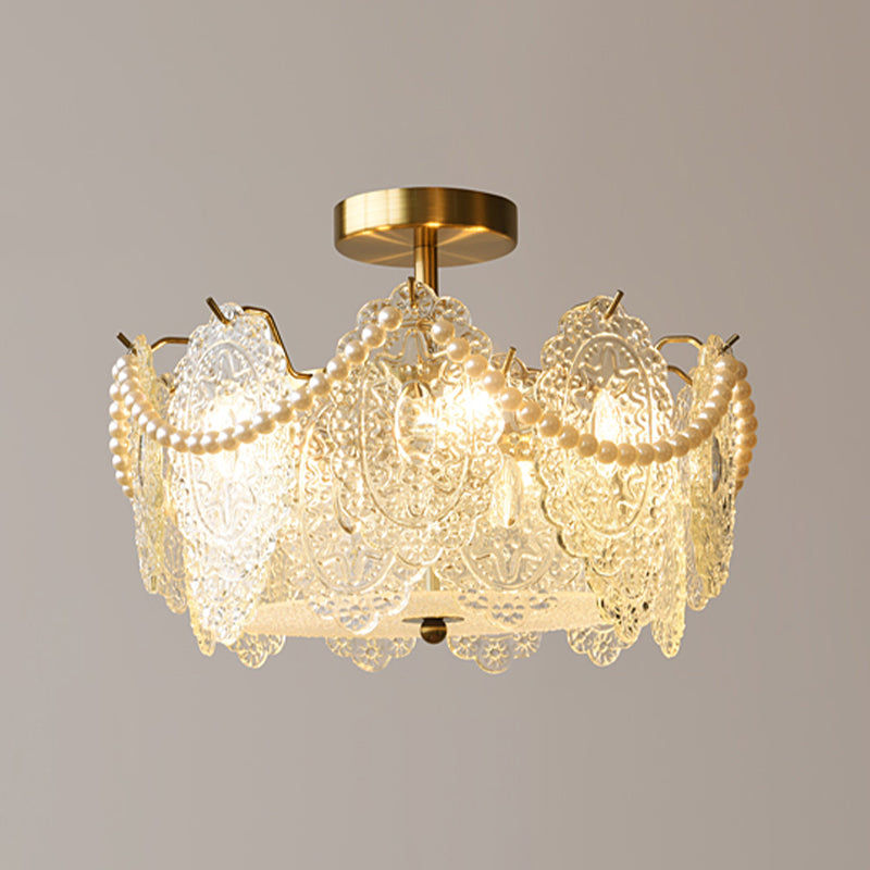 Glass Shade Flush Mount Ceiling Light Modern Flush Mount Ceiling Fixture