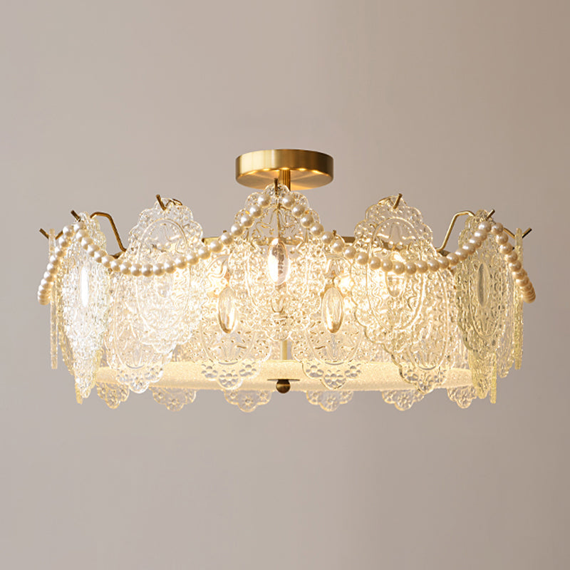 Glass Shade Flush Mount Ceiling Light Modern Flush Mount Ceiling Fixture