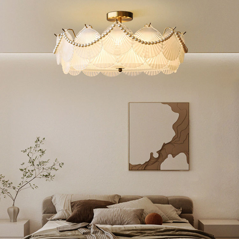 Glass Shade Flush Mount Ceiling Light Modern Flush Mount Ceiling Fixture