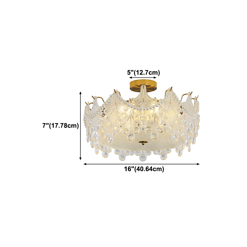 Glass Shade Flush Mount Ceiling Light Modern Flush Mount Ceiling Fixture