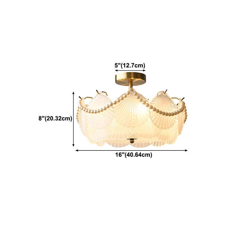 Glass Shade Flush Mount Ceiling Light Modern Flush Mount Ceiling Fixture