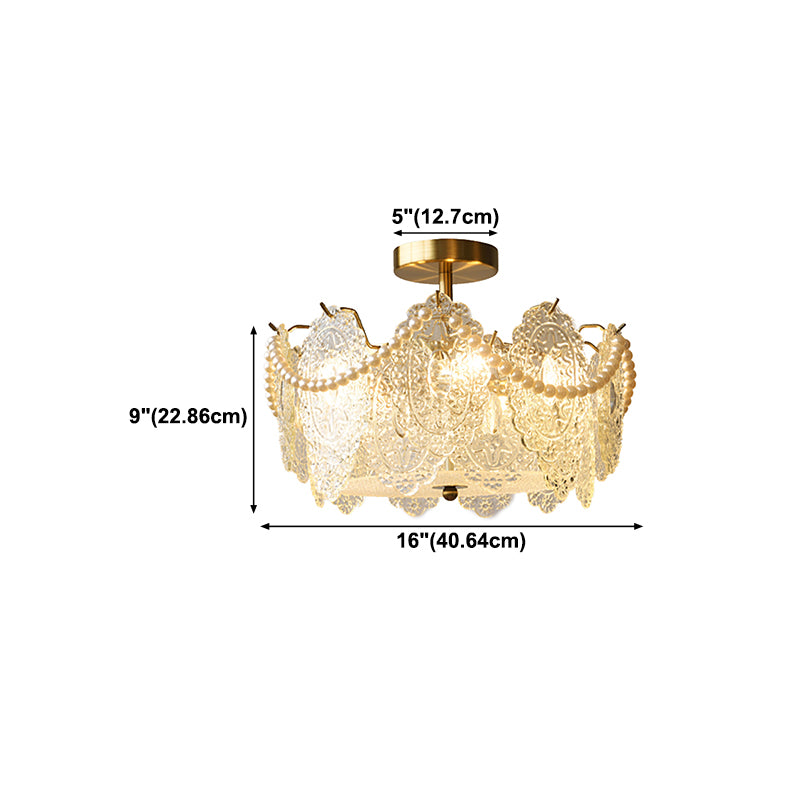 Glass Shade Flush Mount Ceiling Light Modern Flush Mount Ceiling Fixture