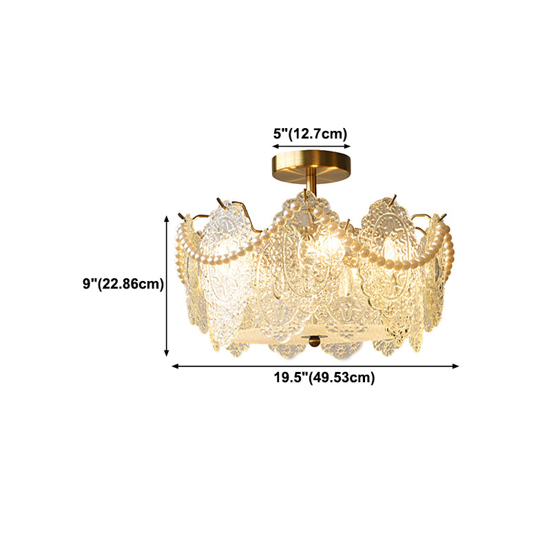 Glass Shade Flush Mount Ceiling Light Modern Flush Mount Ceiling Fixture