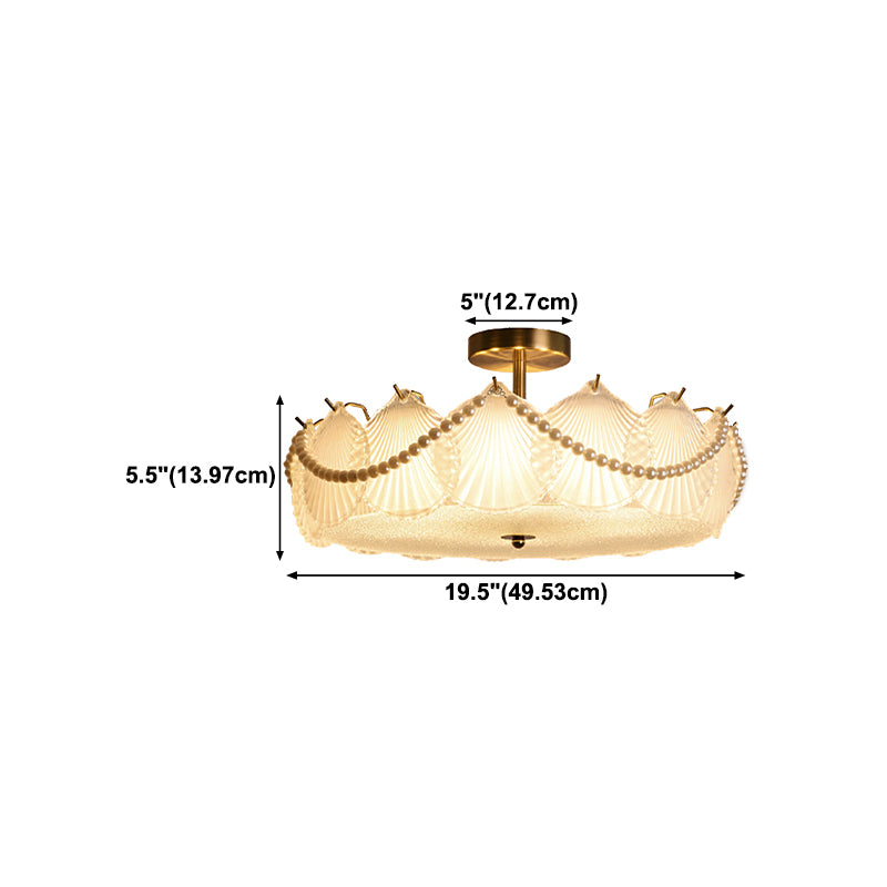 Glass Shade Flush Mount Ceiling Light Modern Flush Mount Ceiling Fixture