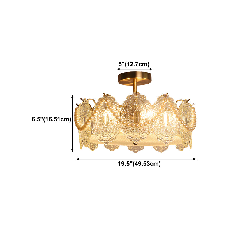 Glass Shade Flush Mount Ceiling Light Modern Flush Mount Ceiling Fixture