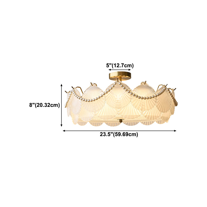 Glass Shade Flush Mount Ceiling Light Modern Flush Mount Ceiling Fixture
