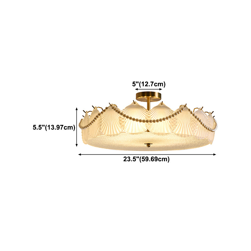 Glass Shade Flush Mount Ceiling Light Modern Flush Mount Ceiling Fixture