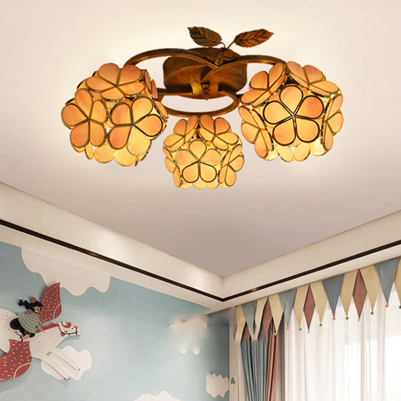 Creative Glass Flush Mount Ceiling Light Modern Flush Mount Ceiling Fixture