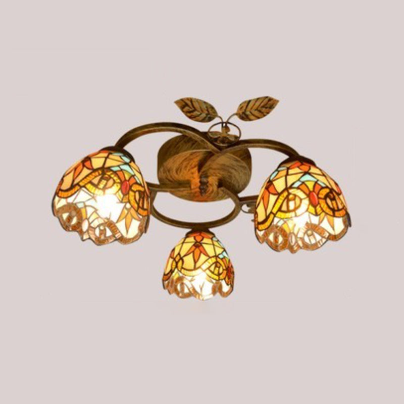 Creative Glass Flush Mount Ceiling Light Modern Flush Mount Ceiling Fixture