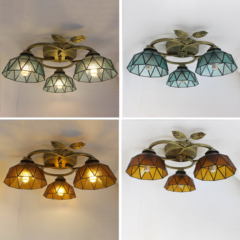 Creative Glass Flush Mount Ceiling Light Modern Flush Mount Ceiling Fixture