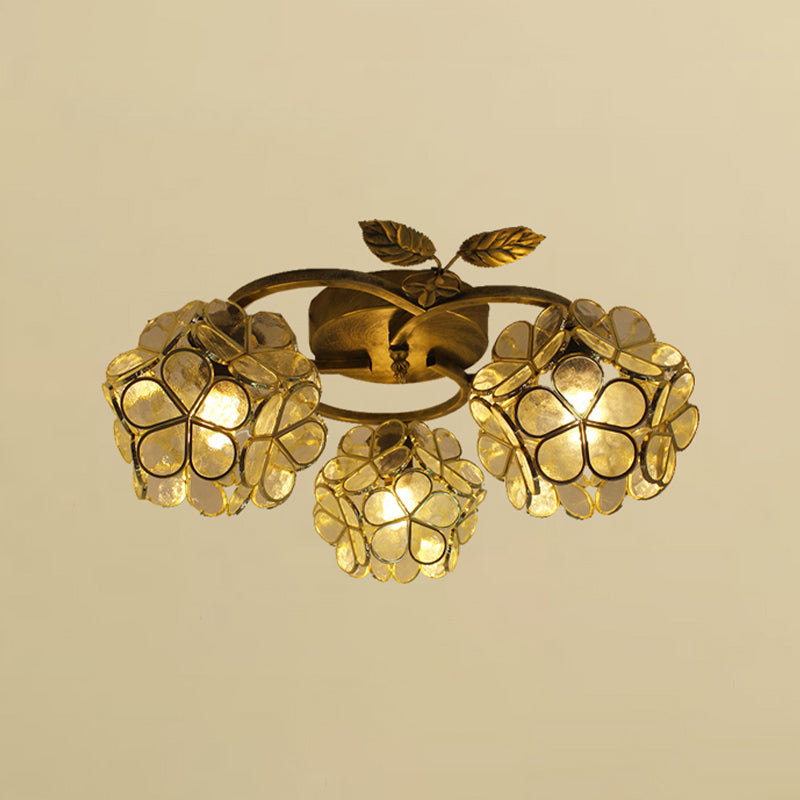 Creative Glass Flush Mount Ceiling Light Modern Flush Mount Ceiling Fixture