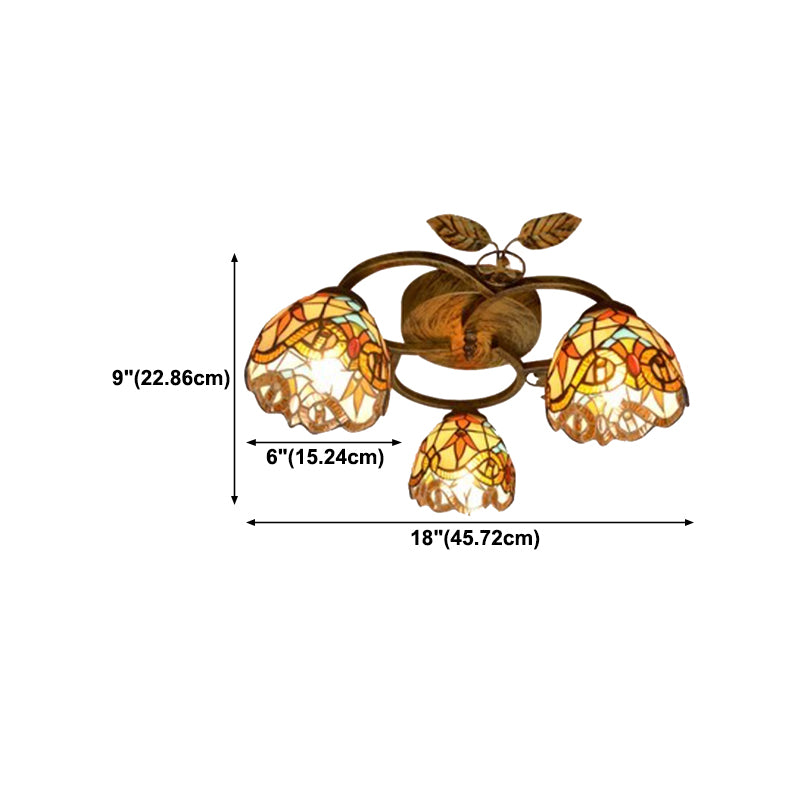 Creative Glass Flush Mount Ceiling Light Modern Flush Mount Ceiling Fixture