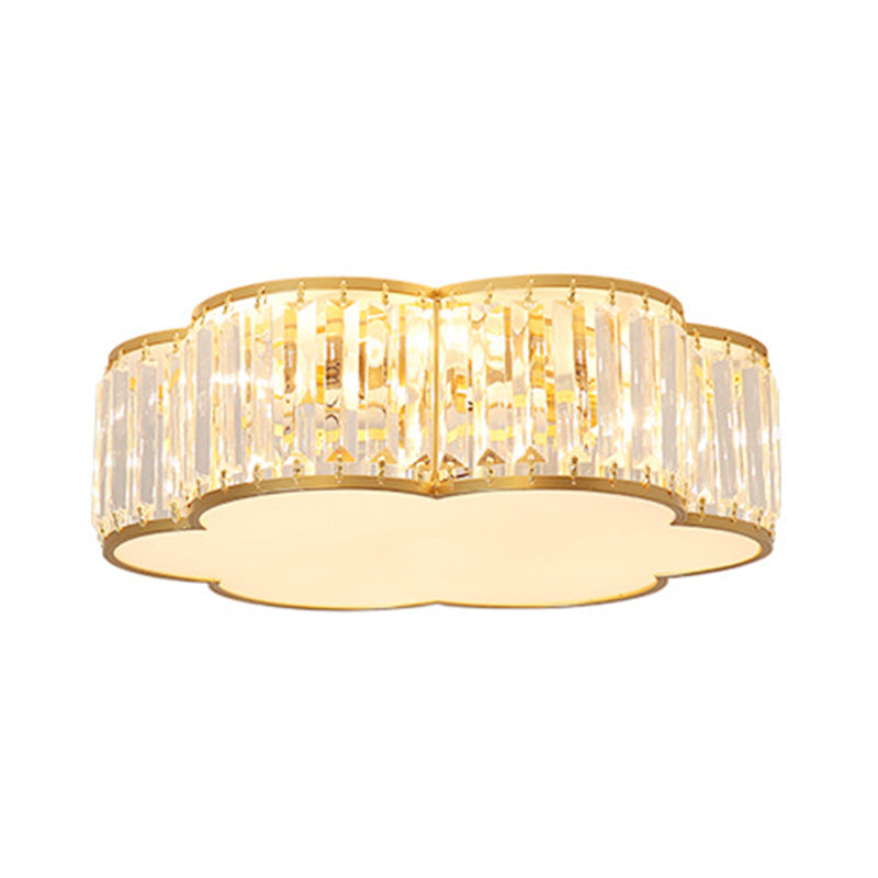 Colonial Style Geometric Flush Mount Light Metal 1-Light Flush Ceiling Lights