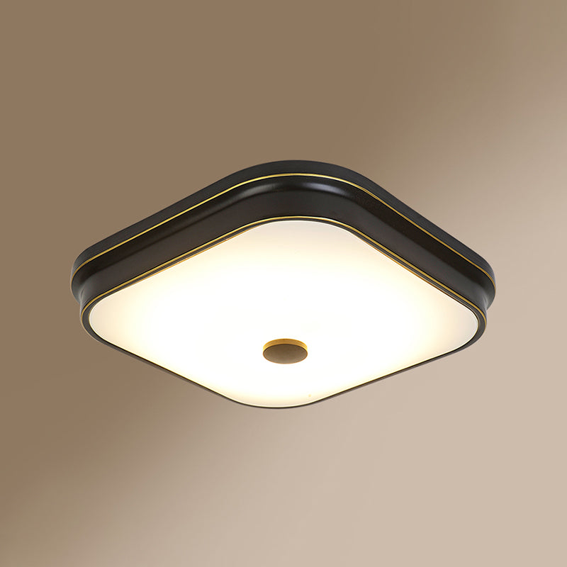 Modern Style Geometric Flush Mount Light Glass 1-Light Flush Ceiling Lights