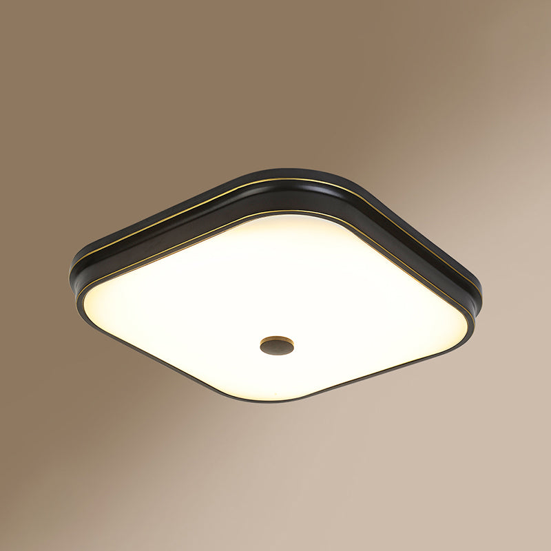 Modern Style Geometric Flush Mount Light Glass 1-Light Flush Ceiling Lights