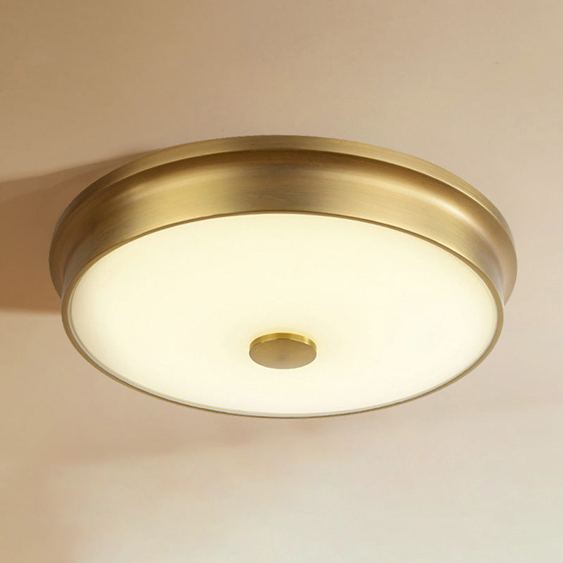 Modern Style Geometric Flush Mount Light Glass 1-Light Flush Ceiling Lights