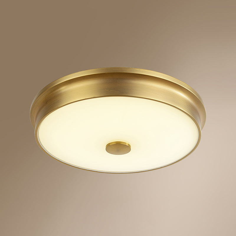 Modern Style Geometric Flush Mount Light Glass 1-Light Flush Ceiling Lights