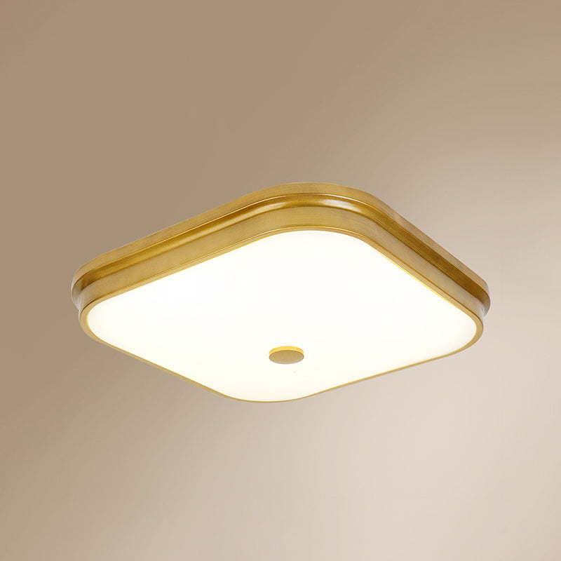 Modern Style Geometric Flush Mount Light Glass 1-Light Flush Ceiling Lights